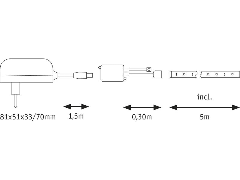 Paulmann LED-Stripe SimpLED RGB, 5 m Rolle