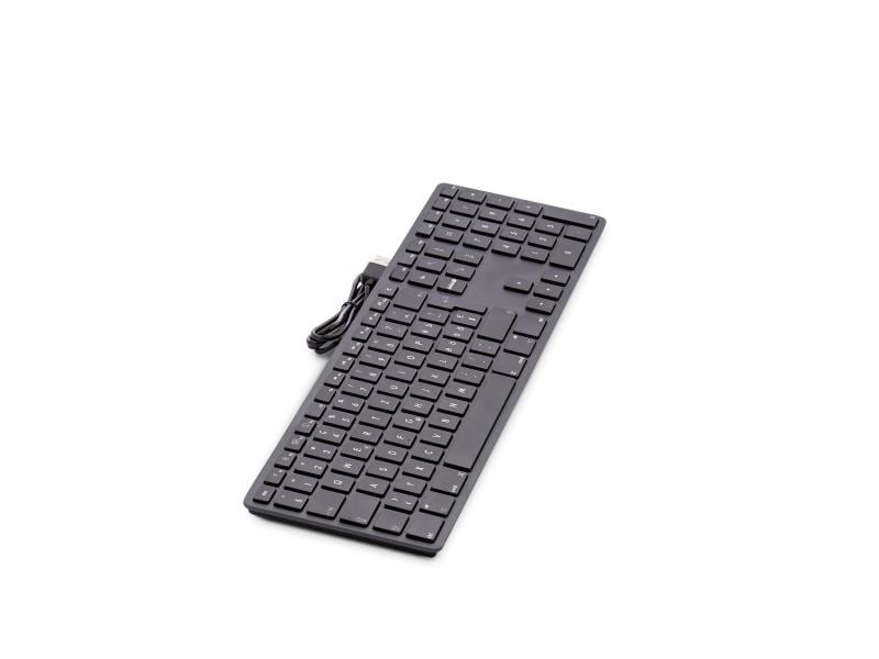 LMP Tastatur KB-1243 Schwarz, Mac CH-Layout mit Ziffernblock