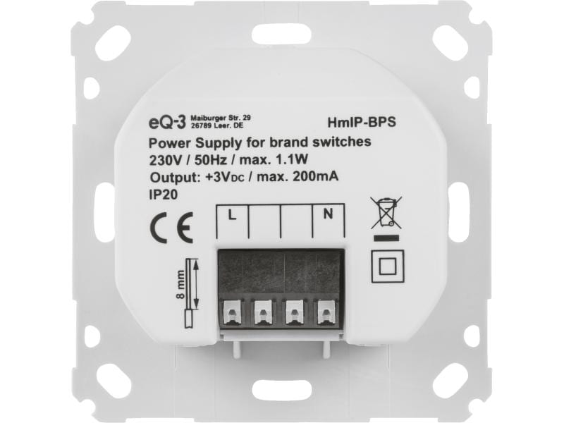 Homematic IP Smart Home Netzteil für Markenschalter