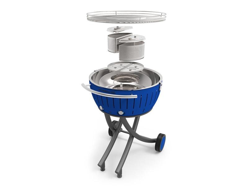 LotusGrill Holzkohlegrill XXL Tiefblau