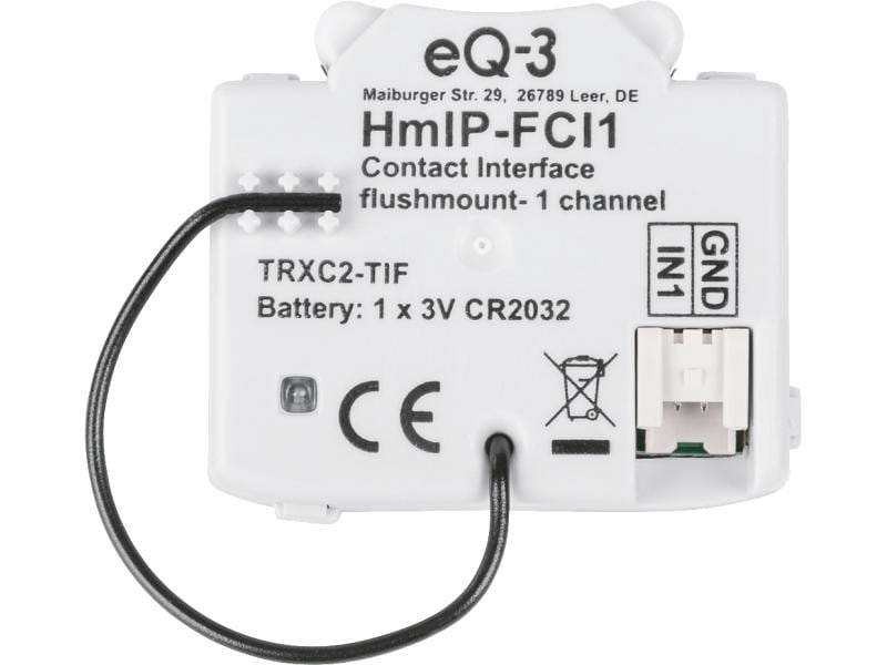 Homematic IP Smart Home Funk-Tasterschnittstelle Unterputz 1-fach