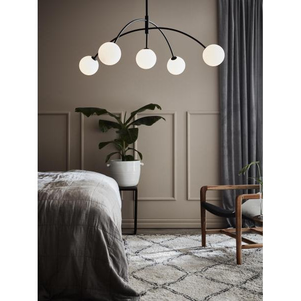 Markslöjd Pendelleuchte HEAVEN 5L Schwarz