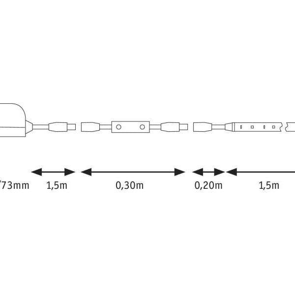 Paulmann LED-Stripe SimpLED Power 3000 K, 1.5 m Set