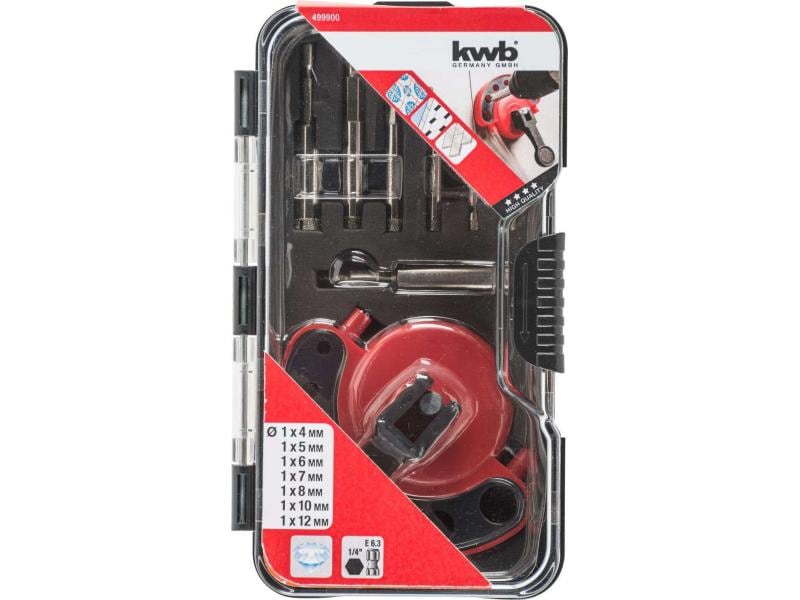 kwb Lochsägen-Set Diamant 1/4" 8-teilig