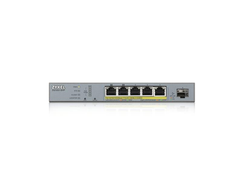 Zyxel PoE+ Switch GS1350-6HP 5 Port
