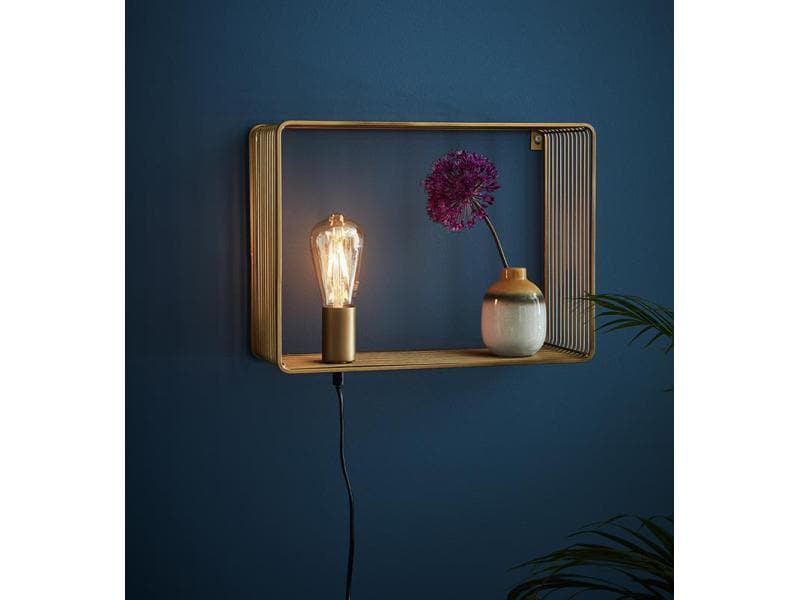 Markslöjd Wandleuchte SHELF 1L 1x E27, Gold