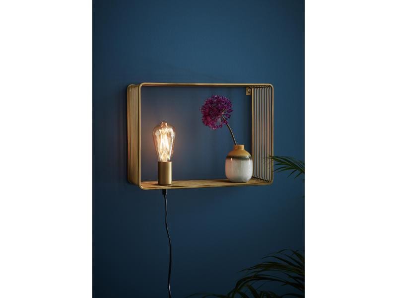 Markslöjd Wandleuchte SHELF 1L 1x E27, Gold