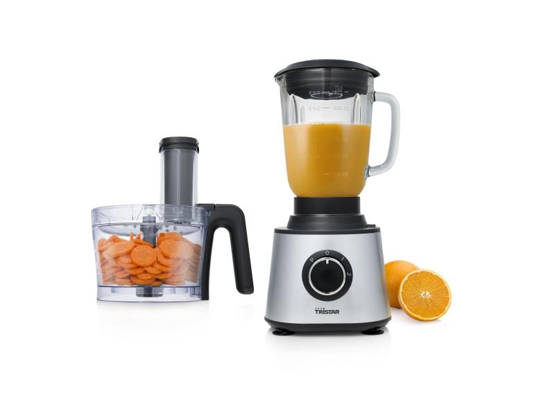 Tristar Küchenmaschine MX-4823 Edelstahl/Schwarz/Transparent