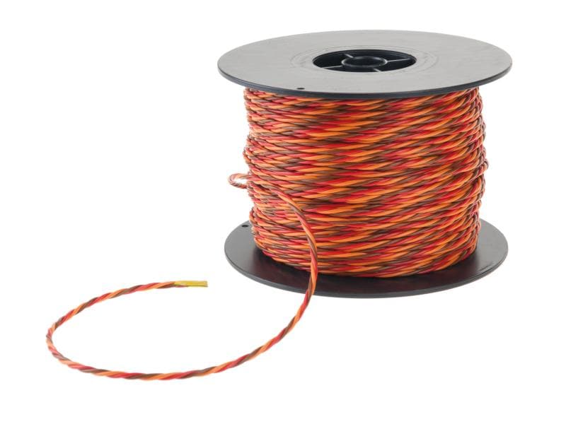 Muldental Servokabel verdrillt JR/Graupner 0,34 mm² 100 m Ohne zu Ohne