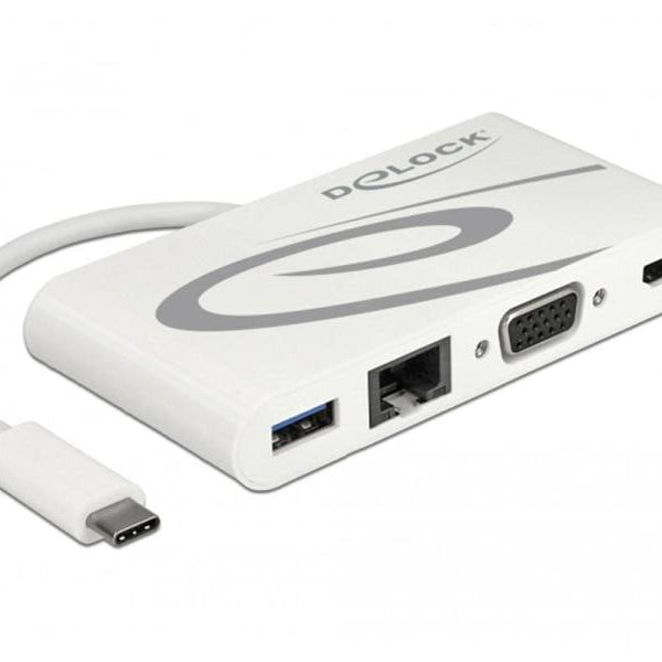 Delock Dockingstation USB 3.1 Typ-C - HDMI/VGA/GLAN/PD