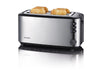 Severin Toaster Automatik-Langschlitz 2509 Schwarz/Silber