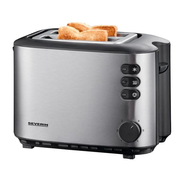 Severin Toaster AT 2514 Schwarz/Silber