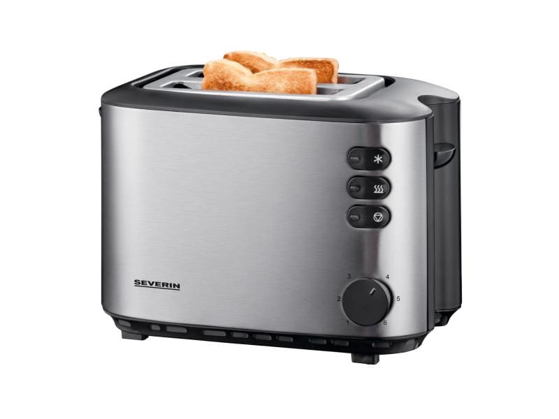 Severin Toaster AT 2514 Schwarz/Silber