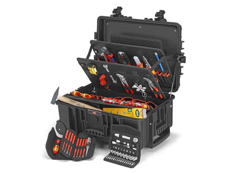 Knipex Werkzeugkoffer «Robust45» Elektro 63-teilig
