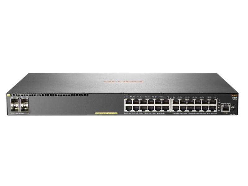 HPE Aruba Networking PoE+ Switch 2930F-24G-PoE+-4SFP 28 Port