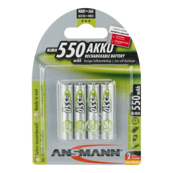 Ansmann Akku 4x AAA 550 mAh