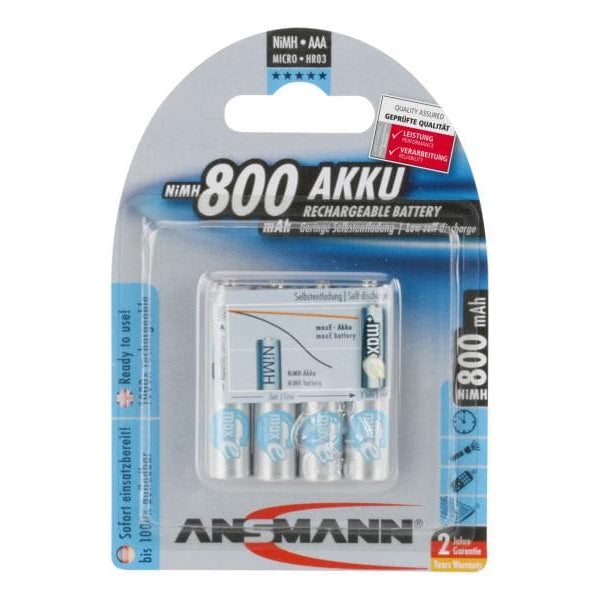 Ansmann Akku 4x AAA 800 mAh
