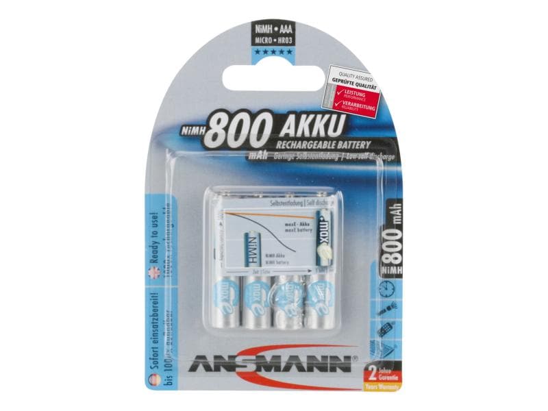 Ansmann Akku 4x AAA 800 mAh