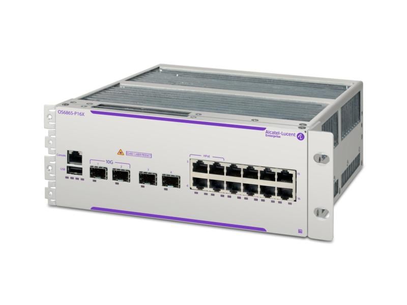 Alcatel-Lucent PoE+ Switch OmniSwitch OS6865-P16XD 16 Port