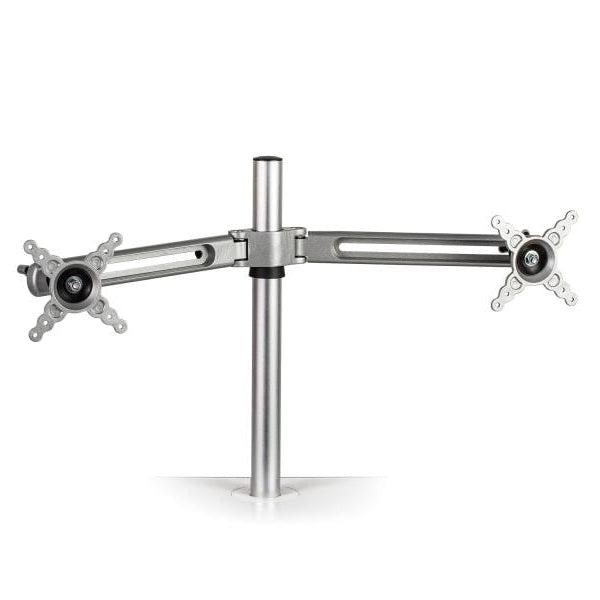 Fellowes Tischständer Doppel-Monitorarm Lotus bis 7 kg – Silber