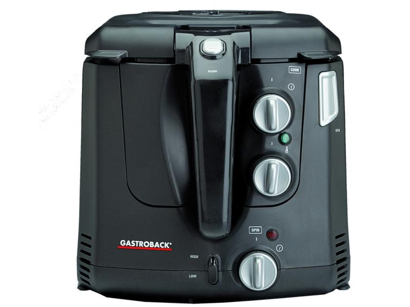 Gastroback Fritteuse Vita-Spin , Schwarz