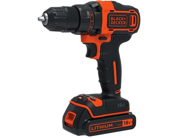 BLACK+DECKER Akku-Bohrschrauber BDCDD186K Kit