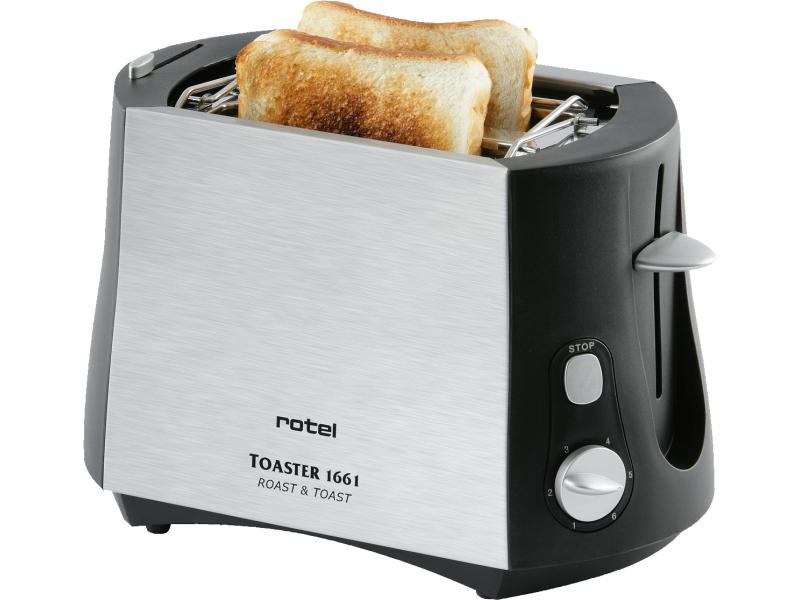 Rotel Toaster 1661 Silber/Schwarz