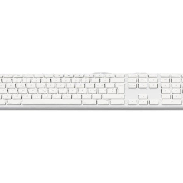 LMP Tastatur KB-1243 Silber, Mac CH-Layout mit Ziffernblock