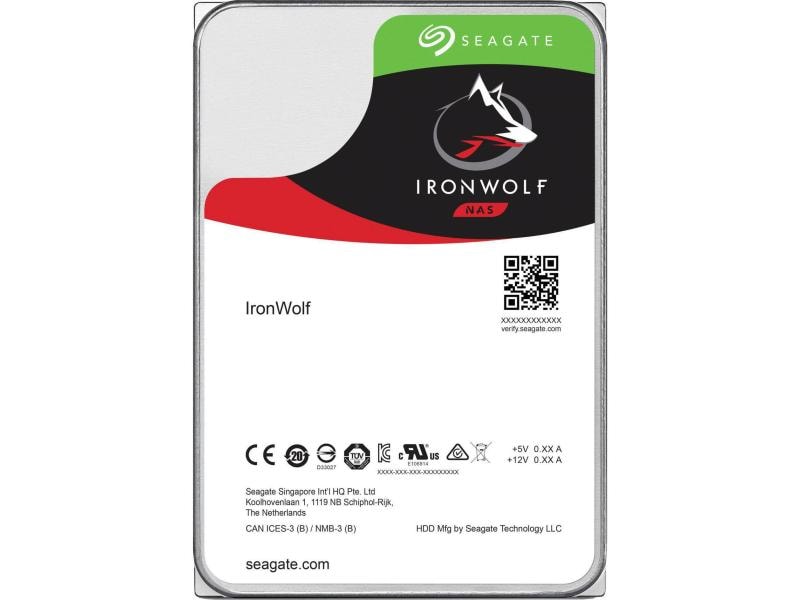 Seagate IronWolf - 12TB - 3.5", SATA, 7.2k, 256MB