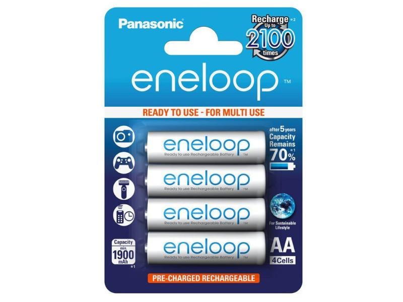 Panasonic Akku Eneloop BK-3MCDE/4BE 2000 mAh