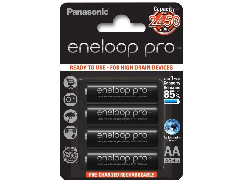 Panasonic Akku Eneloop Pro BK-3HCDE/4BE 2500 mAh