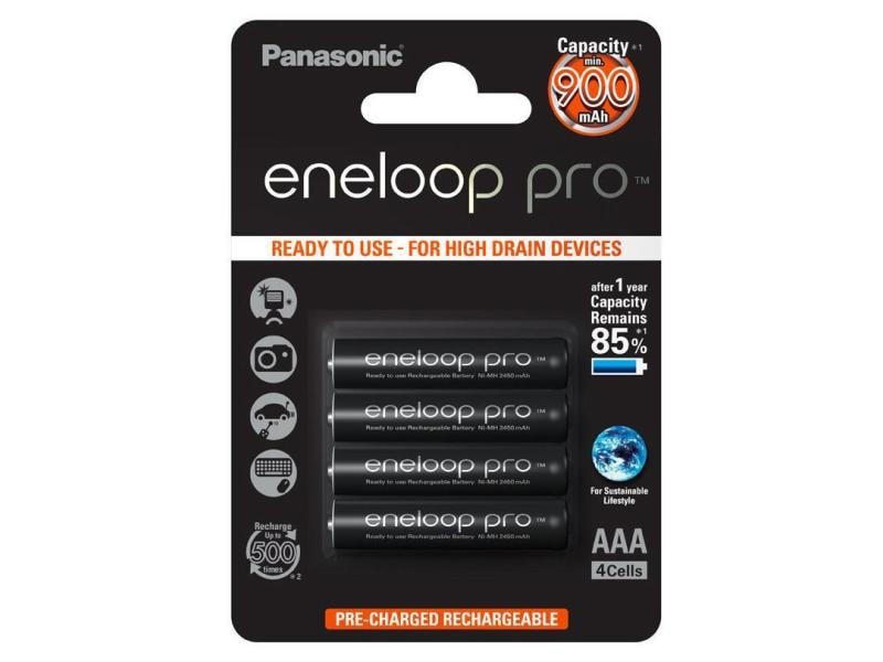 Panasonic Akku Eneloop BK-4HCDE/4BE 930 mAh