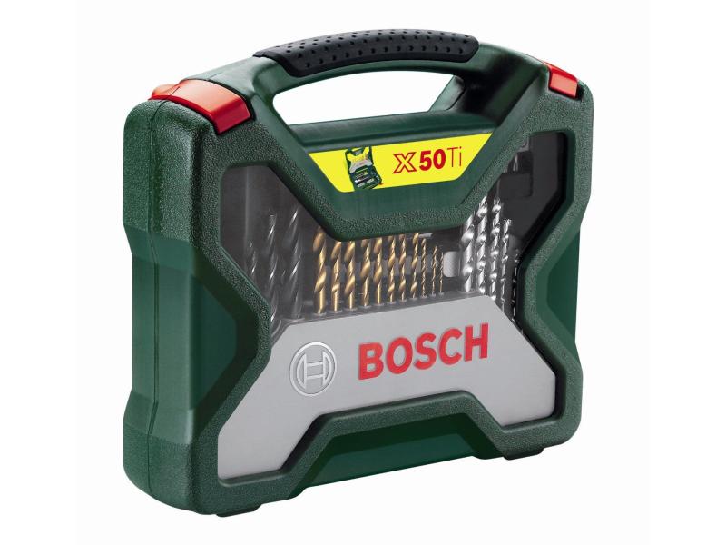 Bosch Bohr- und Bitset X-Line Titanium 50-teilig