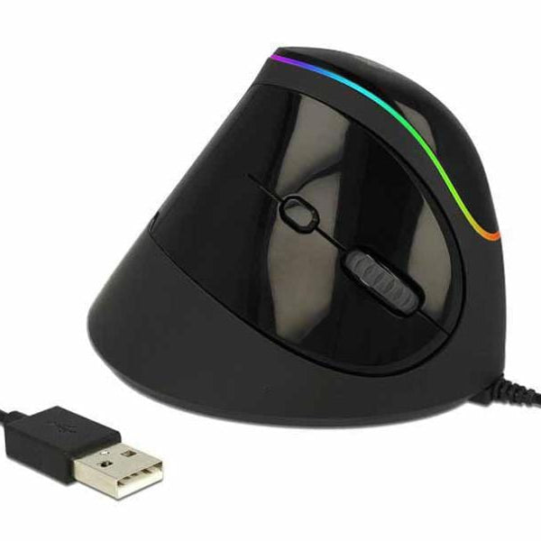 Delock Ergonomische Maus 12597 USB RGB