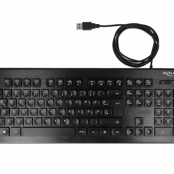 Delock Tastatur 12672 USB Water Drop DE-Layout