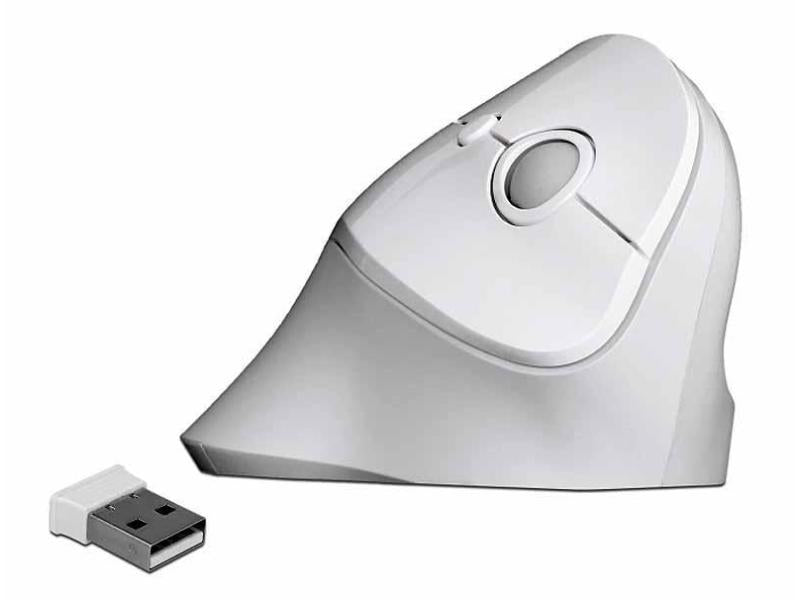 Delock Ergonomische Maus 12596 USB kabellos