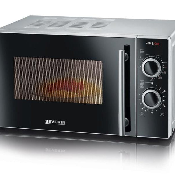 Severin Mikrowelle mit Grill MW 7875 Silber/Schwarz