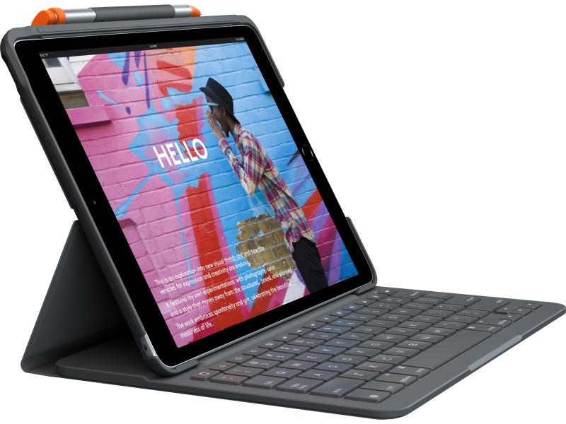 Logitech Tablet Tastatur Cover Slim Folio iPad 10.2" (7. - 9. Gen.)