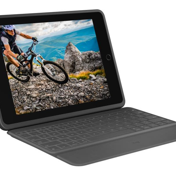 Logitech Tablet Tastatur Cover Rugged Folio iPad 10.2
