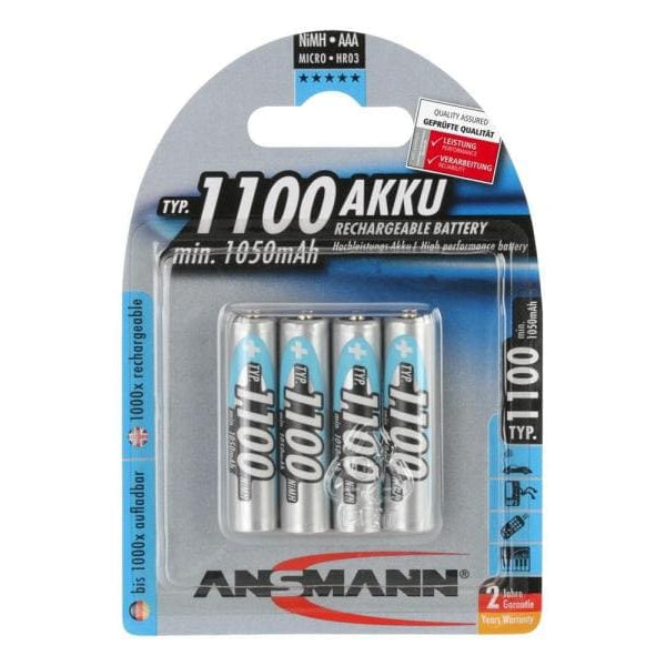 Ansmann Akku 4x AAA 1050 mAh