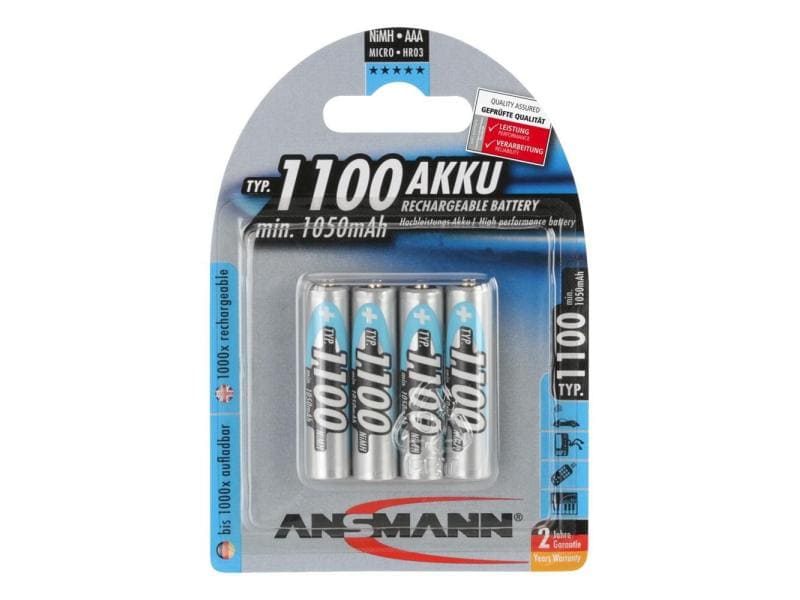 Ansmann Akku 4x AAA 1050 mAh