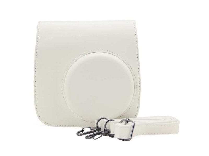 Fujifilm Lederhülle + Tragegurt für Instax Mini 8 - weiss