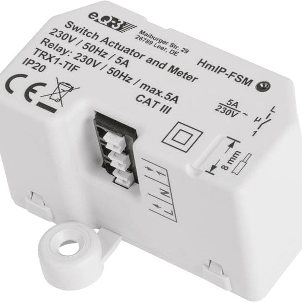 HomeMatic IP Schalt-Mess-Aktor 1-fach Für Unterputzmontage