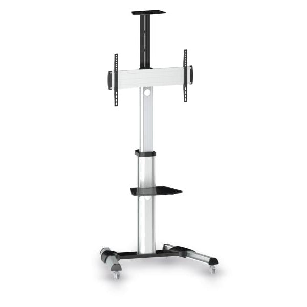 PureMounts TV-Trolley PMP PDS-0001C Schwarz/Silber