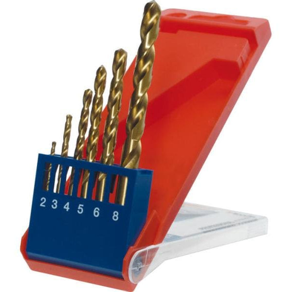 kwb Bohrer-Set Titan HSS 2-8 mm 6-teilig