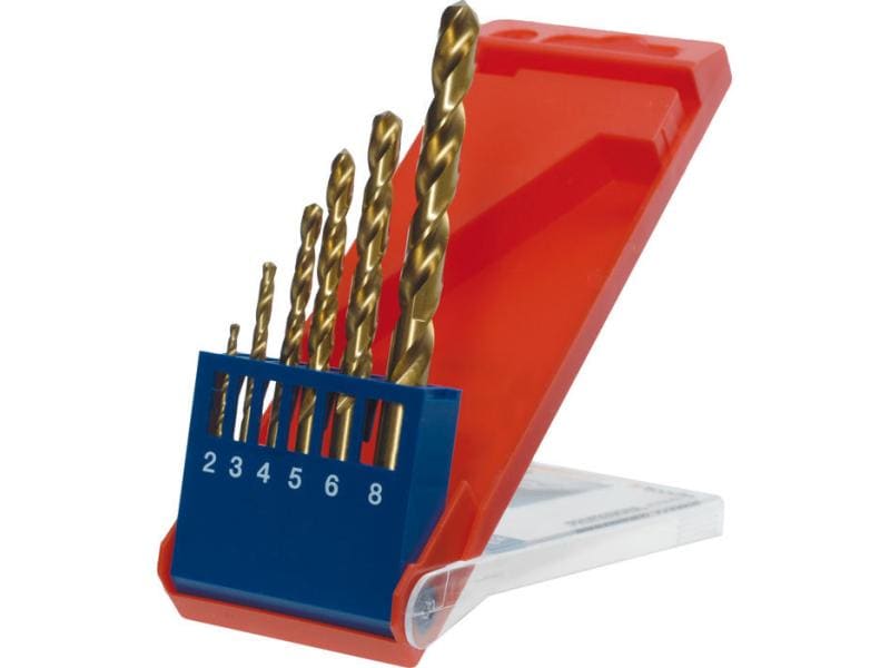 kwb Bohrer-Set Titan HSS 2-8 mm 6-teilig