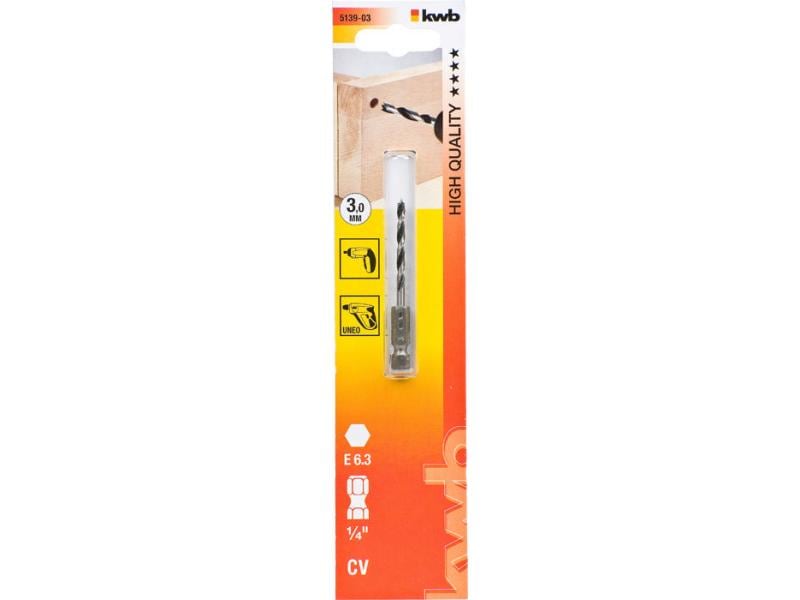 kwb Holzbohrer 1/4" 3 mm