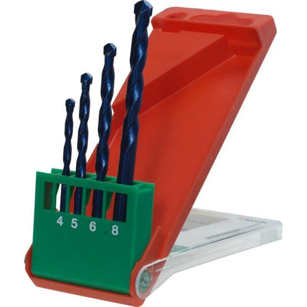 kwb Feinsteinzeugbohrer-Set 4-8 mm 4-teilig