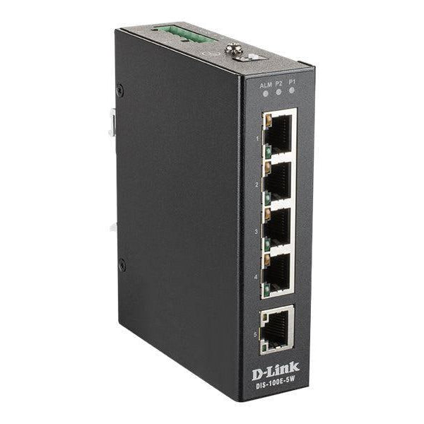 D-Link Rail Switch DIS-100E-5W 5 Port