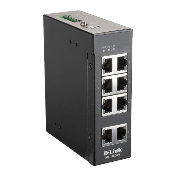 D-Link Rail Switch DIS-100E-8W 8 Port